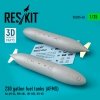 RESKIT RSU35-0040 230 GALLON FUEL TANKS (AFMS) FOR AH-64, MH-60L, UH-60A, HH-60 (2 PCS) (3D PRINTED) 1/35